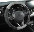 West Llama 3D Texture Steering Wheel Cover for Toyota, Anti-Slip Design, Premium Leather, Custom Fit for 14.5-15 inch, Stylis