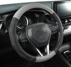 West Llama 3D Texture Steering Wheel Cover for Toyota, Anti-Slip Design, Premium Leather, Custom Fit for 14.5-15 inch, Stylis