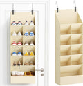 Lifewit 6 Tier Over the Door Shoe Organizer with 11 Large Deep Pockets, Fabric Hanging Shoes Shelf for Closet, Dorm Storage, 