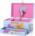 The Memory Building Co Butterfly Musical Jewelry Box Plays Classic Melody, Storage Organizer Music Box for Kids Ages 6-12, MD