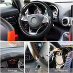 Universal Steering Wheel Cover - Microfiber Leather, 15 Inch, Anti-Slip, Breathable, Odorless Car Steering Wheel Protector, S