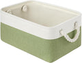 Storage Baskets for Shelves 13.8x9.8x6.7 Inch, Foldable Fabric Storage Bins with Handles, Small Storage Baskets for Organizin