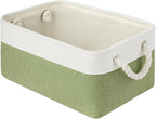 Storage Baskets for Shelves 13.8x9.8x6.7 Inch, Foldable Fabric Storage Bins with Handles, Small Storage Baskets for Organizin