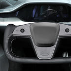 MEWANT Hand Stitched Tesla Model S Yoke Steering Wheel Cover Wrap for Tesla Model S 2021-2023 / Model X 2021-2023 Tesla Yoke Steering Wheel Accessories