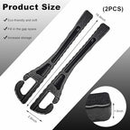 2PCS Car Seat Gap Filler Organizer, PU Leather Crevice Blocker Gap Plug Between Seat and Console, Universal Car SUV Truck Gap Organizer Stop Phone Wallet Keys from Dropping