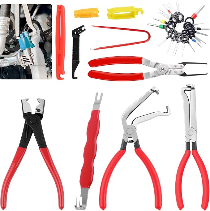 11PCS Automotive Electrical Terminal Connector Separator Removal Tool Kit,Straight/60°/Dual Head Automotive Electrical Connec