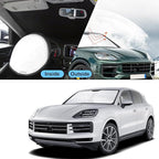 TINGLU Sun Shade for Porsche Cayenne 2019-2024 2025 Accessories Windshield Sun Shade Window Shade UV Rays Protection Sun Visor Cover with Steering Wheel Sunshade Storage Bag