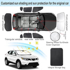 TINGLU Window Shades for Nissan Rogue Sport(Not for Rogue) 2017-2024 8PCS Accessories Car Side Full Windows Rear Triangular Windshield Sun Shade Sun UV Rays & Privacy Protection for Camping,Napping