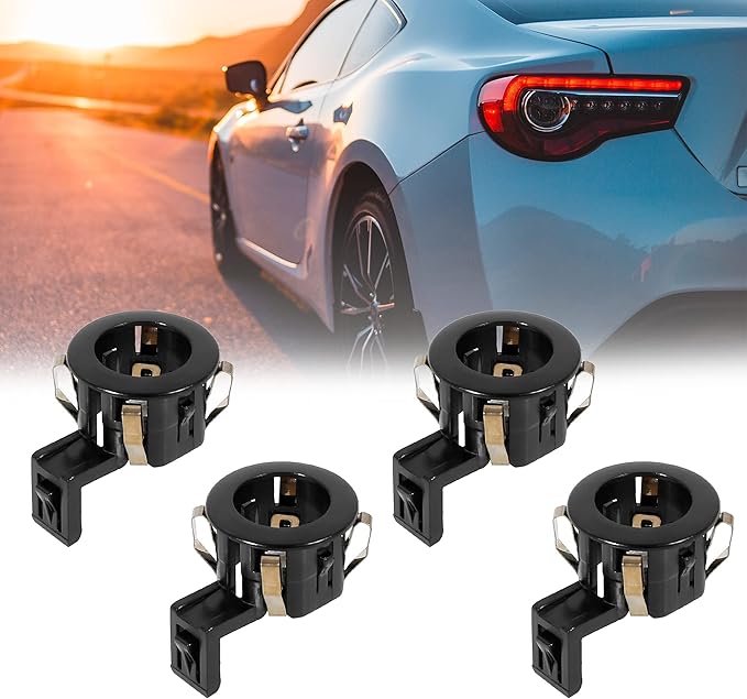 X AUTOHAUX 4pcs 89348-33060 Car Rear Bumper PDC Parking Sensor Retainer Holder for Toyota Sienna Sequoia for Lexus GX460 Black
