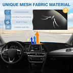 FIILINES Dash Cover for Hyundai Sonata 2015-2019, Dashboard Cover Sonata Accessories Suede Dash Cover Mat Sunshade Anti-Slip 