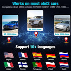 OBD2 Scanner Ease Setup Plug-Play: Clear Reset Engine Error Code Professional Code Reader Diagnostic Scan Tools with Freeze