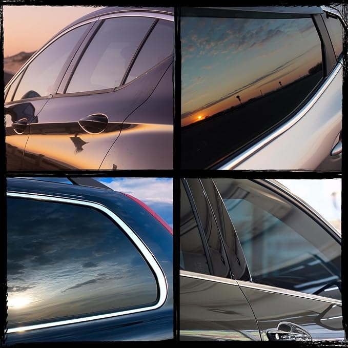 15% VLT Ceramic Car Window Tint Film - (20in * 20ft) Window Privacy Film, 99% Blocks UV & 95% IR Ray, Glare Reduction Blackout Window Film Auto Car Windshield Sun Shade Roll