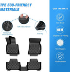 Nilight TPE Floor Mats for BMW X3 2025 2026 All Weather Custom Fit Heavy Duty Floor Liners