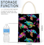 IRADA Car Trash Bag Hanging No Snap Small Garbage Bag for Car Back Seat - Cute Printed One-handed Strap Trash Bags - Rainbow Turtle