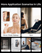 MRGLAS 2026 Upgraded 360° Rotation Vacuum Magnetic Phone Holder Stand,for Magsafe Suction Cup Phone Mount [109+LBS Strongest Suction & Magnetic] Adjustable Swivel Lock, for Your Car/Gym/Mirror/Kitchen