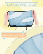 BAGSMART Compression Packing Cubes, 6 Set/4 Set/2 Set Travel Packing Cubes for Carry on Suitcases, Compression Suitcase Organ