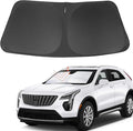 Front Windshield Sun Shade Foldable Car Front Window Sun Shade Windshield Shade Custom Fit for 2019-2024 2025 Cadillac XT4 Block UV Rays Accessories Heat Keep Cooler