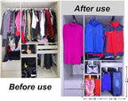 Extendable Clothes Rail - Sliding Wardrobe Closet Rod, 25-45Cm Pull-Out Clothes Rail, Extendable Wardrobe Rail In Steel, Top 