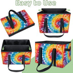Reusable Grocery Bags Heavy Duty Shopping Bags Foldable Large Tote Bags with Long Handles & Hard Bottom