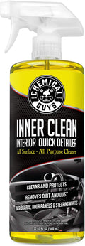Chemical Guys InnerClean Quick Detailer with Pineapple Scent, High Performance Interior and Dashboard Cleaner, Dust Repellent