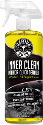 Chemical Guys InnerClean Quick Detailer with Pineapple Scent, High Performance Interior and Dashboard Cleaner, Dust Repellent