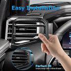 INTGET 4PCS Side Dashboard AC Outlet Covers for 2022-2026 Toyota Tundra Accessories Carbon Fiber Center Console Air Vent Trim Protector for 2023 2024 2025 2026 Toyota Sequoia Accessories