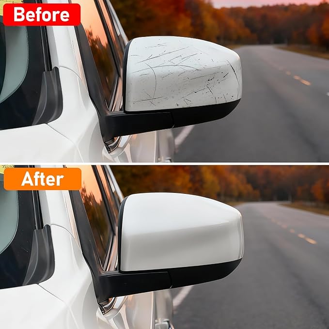 Moonlinks Compatible with Nissan Sentra 2013 2014 2015 2016 2017 2018 2019 Side Mirror Cover Replacement,White Left Driver & Right Passenger Side Door Rearview Side Mirror Cap Trim WITHOUT Turn Signal