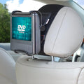 TFY Universal Car Headrest Mount Holder with Angle- Adjustable Holding Clamp for 7-9 Inch Swivel Screen Portable DVD Players, Black