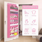 FENTEC 1 Pack 8 Shelves Over The Door Shoe Organizer,68" Exlarge Deep Pockets Hanging Shoe Organizers, Shoe Rack for Closet, 