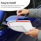 Voodonala for Charger Rearview Mirror Cover Decoration Trim for 2010-2020 Dodge Charger, White ABS 2pcs