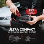 LOKITHOR JC400 9-in-1 Battery Charger and Jump Starter, 2500A 12V Portable Jump Box for Car Upto 8.5L Gas/6.5L Diesel,