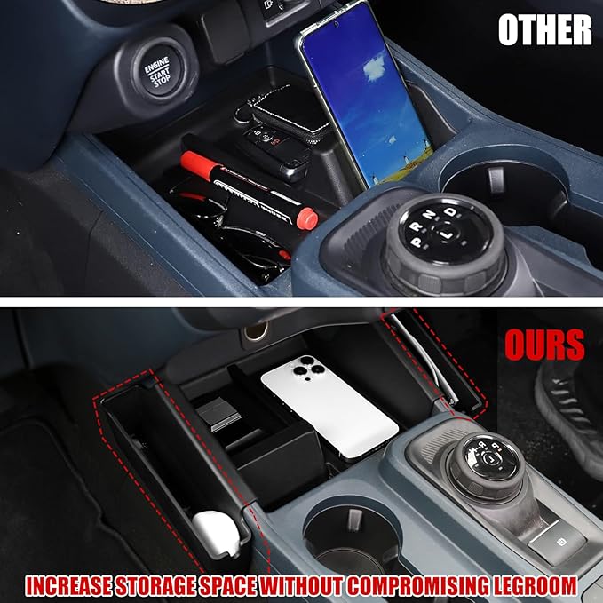 Mabett Center Console Shifter Storage Tray Compatible with Ford Maverick 2022 2023 2024 2025 Accessories, Gear Shifter Side Organizer Tray for Maverick(Not Fit 2025 Model with Wireless charge)