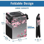Car Trash Can – Multi-Purpose, Lightweight and Portable with Durable Water-Resistant Coating, No Installation Required, Practical and Ample Capacity, Variety of Colors.Cherry Blossom