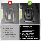 BestEvMod Seat Back Second Row Anchor 1/4 Screw Mount Phone Holder Tablet Compatible with 2022-2025 2026 Rivian R1T&R1S Backseat fits All Phones&Android 360° Adjustable (17mm Ball Joint Only)