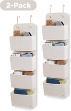 Delta Children GAP babyGap 2-Pack Over the Door Storage Organizer with 4 Pockets, Tan