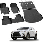 LASFIT Floor Mats for Lexus NX 350/ NX250/ NX 2022-2026 (Not Fit for NX350h/ NX450h+),All Weather Cargo Mats TPE Floor Liners&Backrest Mats for NX 350 Accessories, Trunk&Cargo Liners for NX 250