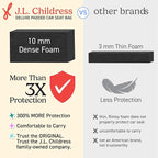 J.L. Childress Padded Backpack Car Seat Bag - Car Seat Travel Bag for Airplane, Fits Most Baby & Infant Carriers & Bootsters,