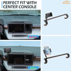 Aunginsy Dashboard Phone Holder Compatible with Ford Maverick 2022-2024, 8-inch Navigation Screen Upper Panel Fixed Clip 360° Rotation Mobile Phone Mount for Most Cell Smartphone Bracket Accessories