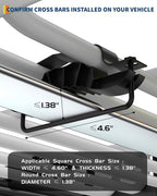 GarveeLife 46" x 36" Universal Roof Rack Cargo Carrier Basket, 200 Lbs Capacity Rooftop Cargo Rack, Car Top Luggage Holder Basket Heavy Duty for SUVs, Trucks, Vehicles