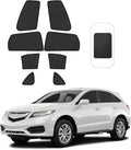 Front Side Half Window Shade Foldable Custom Fit for 2013-2018 Acura RDX Car Window Shades for Side Window Sun Shade UV Protection Heat Insulation for Camping Sleeping 6PCS