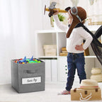 artsdi Fabric storage cubes (Set of 8) 11 Inch Cube Storage Bin, cube storage with 8 Labels Window Cards & a Pen, Foldable cu