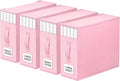 StorageTastic 4 Pack Bed Sheet Closet Organizers and Storage,Sturdy Foldable Storage Containers with Window and Label,Storage