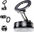 2026 Upgraded Magnetic Car Phone Mount for MagSafe: 360° Rotatable Adjustable Holder with 180+LBS Strong Suction Cup & 3800gf Magnet, Compatible with iPhone 17/16/15 Series & Android Devices