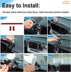 Aunginsy Dashboard Magnetic Phone Holder Compatible with Ford Maverick 2022-2024, Car 8-inch Navigation Screen Upper Panel Fixed Clip Mobile Phone Mount for Most Cell Smartphone Bracket Accessories