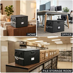 6200°F Upgraded Fireproof Document Box with 10-Layer Heat Decay Structure for Letter Legal Folders Home Office and Business T