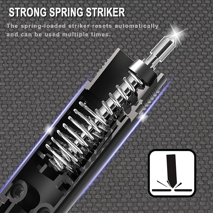 ACEBON 2-in-1 Emergency Car Escape Tool - Spring-Loaded Window Breaker & Seatbelt Cutter, Compact Lifesaver for Families, Por