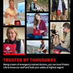 Protect Life Survival First Aid Kit for Home/Business, Camping Survival Kits | Mini Travel First Aid Kit | Camping Equipment 