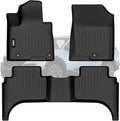 VIWIK Floor Mats for Hyundai Santa Cruz 2024-2022, Anti Slip 3D Floor Liners, TPE Waterproof Car Mats, Custom Fit All Weather Protection for SE/SEL/Night/Limited Pickup Accessories, Front & Rear