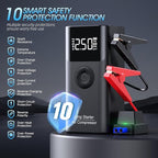 Jump Starter with Air Compressor LERTIN 2500A 150PSI Portable Car Battery Jump Starter Pack 12V Jump Box with USB Fast