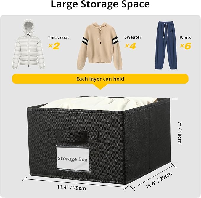 BrilliantJo 2 Pack 6 Shelves Hanging Closet Organizer with 2 Drawer, Hanging Storage with 4 Side Pockets for Clothes Shoes, 4